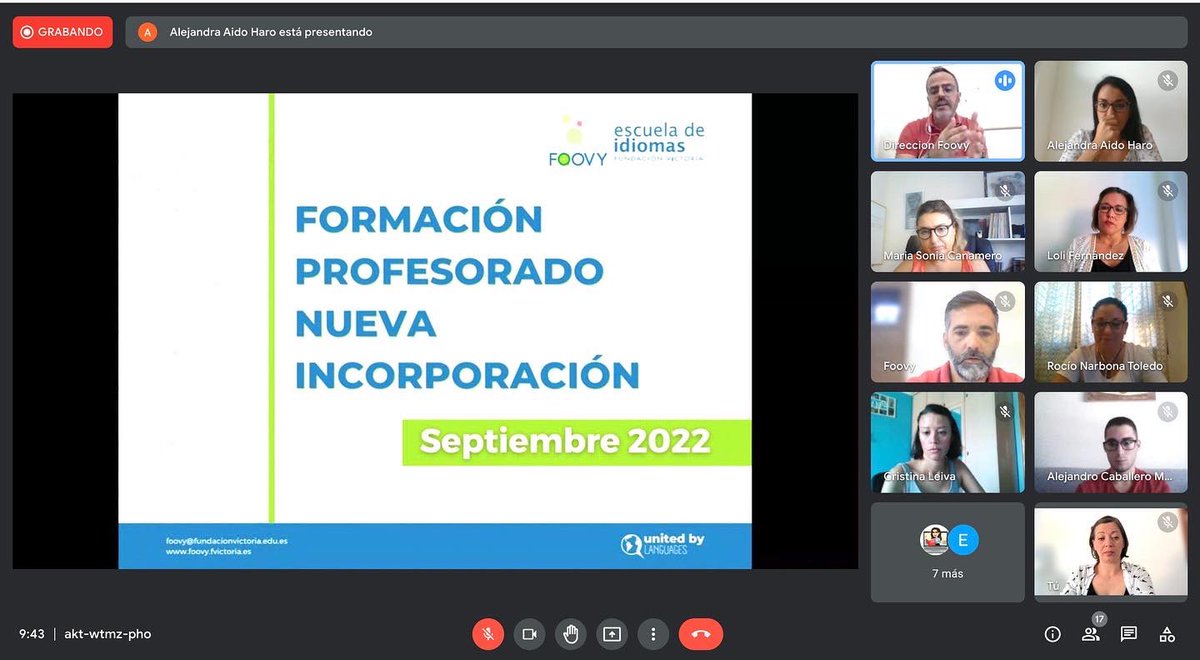 esc_idiomasfv's tweet photo. 💻✅ | ¡Hoy realizamos la Formación inicial de nuevas incorporaciones! #ColegiosDiocesanos @fvictoria_es #EscueladeidiomasFV
¡Menudo equipazo tenemos! 🚀🚀🚀Welcome teachers!
#unitedbylanguage https://t.co/PlsBL34lC9
