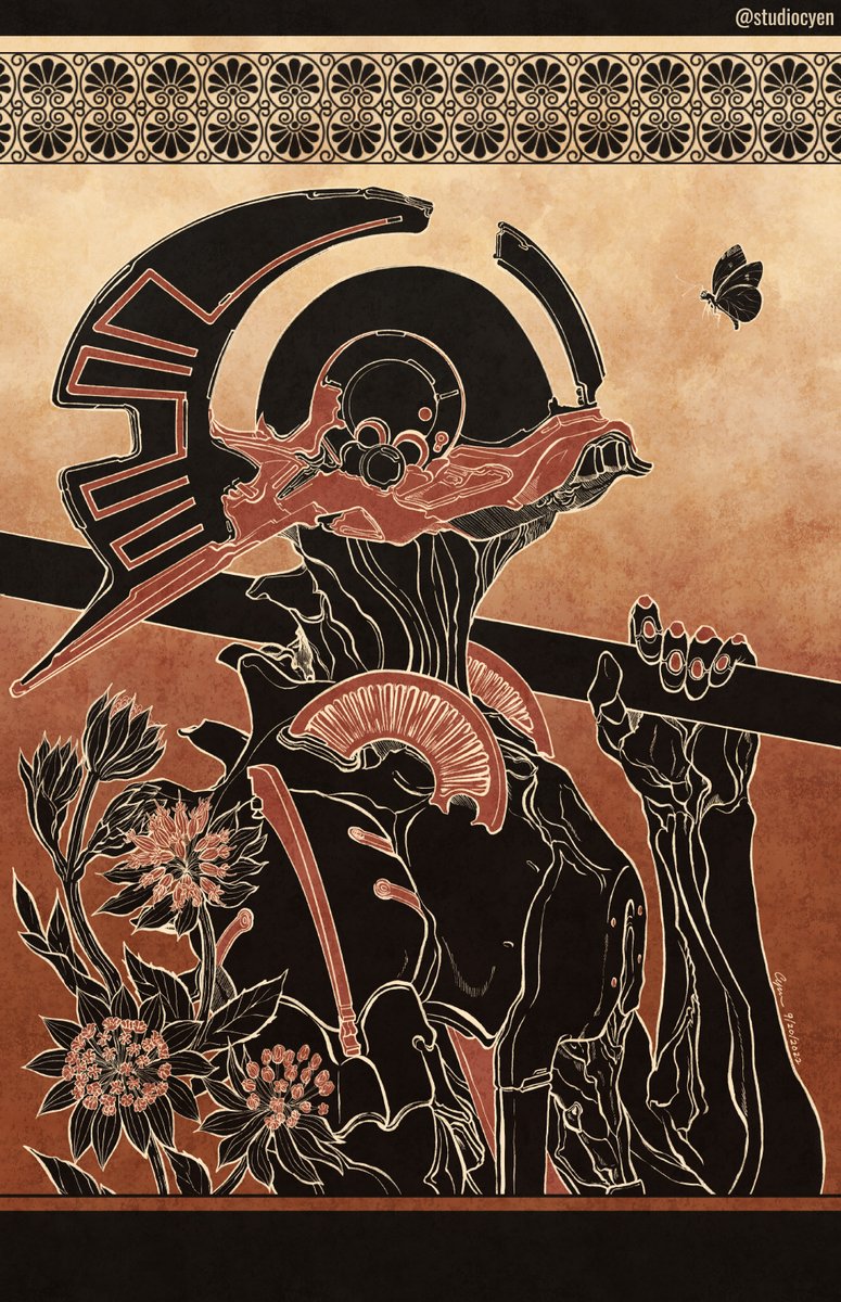 studiocyen's tweet photo. To the Strongest - Styanax with Astrantia #cyenart https://t.co/t6SX3V8DM5