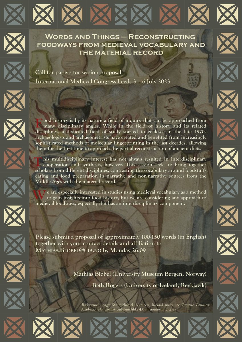 BLRFoodHistory's tweet photo. Our partner in the session had to drop out suddenly. Is anyone working on something which may fit this session at IMC Leeds 2023? We'd love to hear from you by Monday, September 26! https://t.co/h2bHQQCwP4