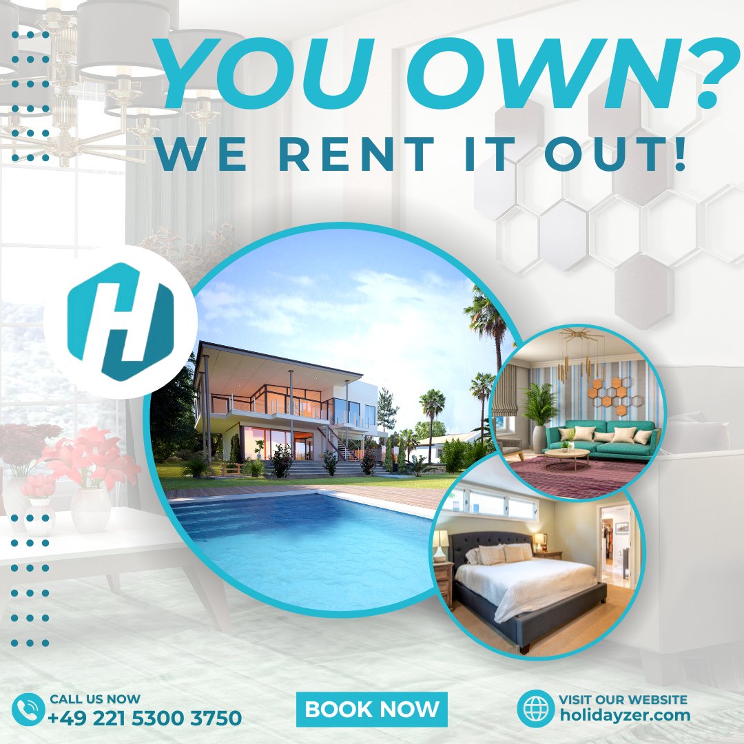 Do you have no experience yet with renting out a holiday home and are you curious if your house is suitable for renting out? 🤔

Learn more 👉 holidayzer.com

#rentitout #airbnb #booking #propertymanagement  #rentyourproperty  #holidayzer #alwaysfullybooked