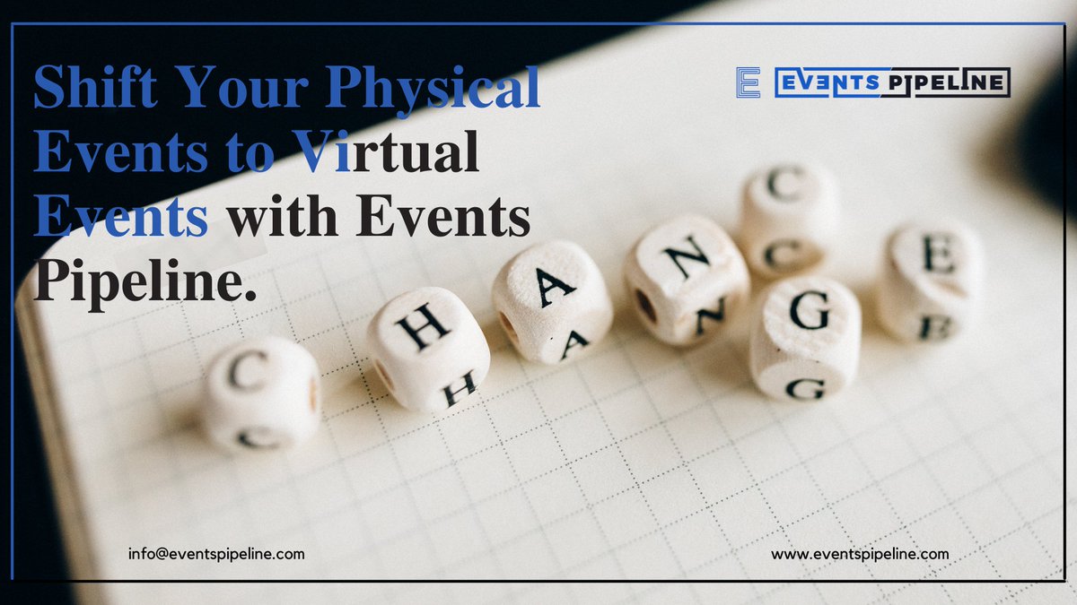 👉Shift Your Physical Events to Virtual Events.

🔹Events Pipeline is a virtual event platform that offers intuitive features &amp; tools that make virtual event planning simple &amp;successful. 

👉Request a demo to see how we can transform in-person events into virtual events