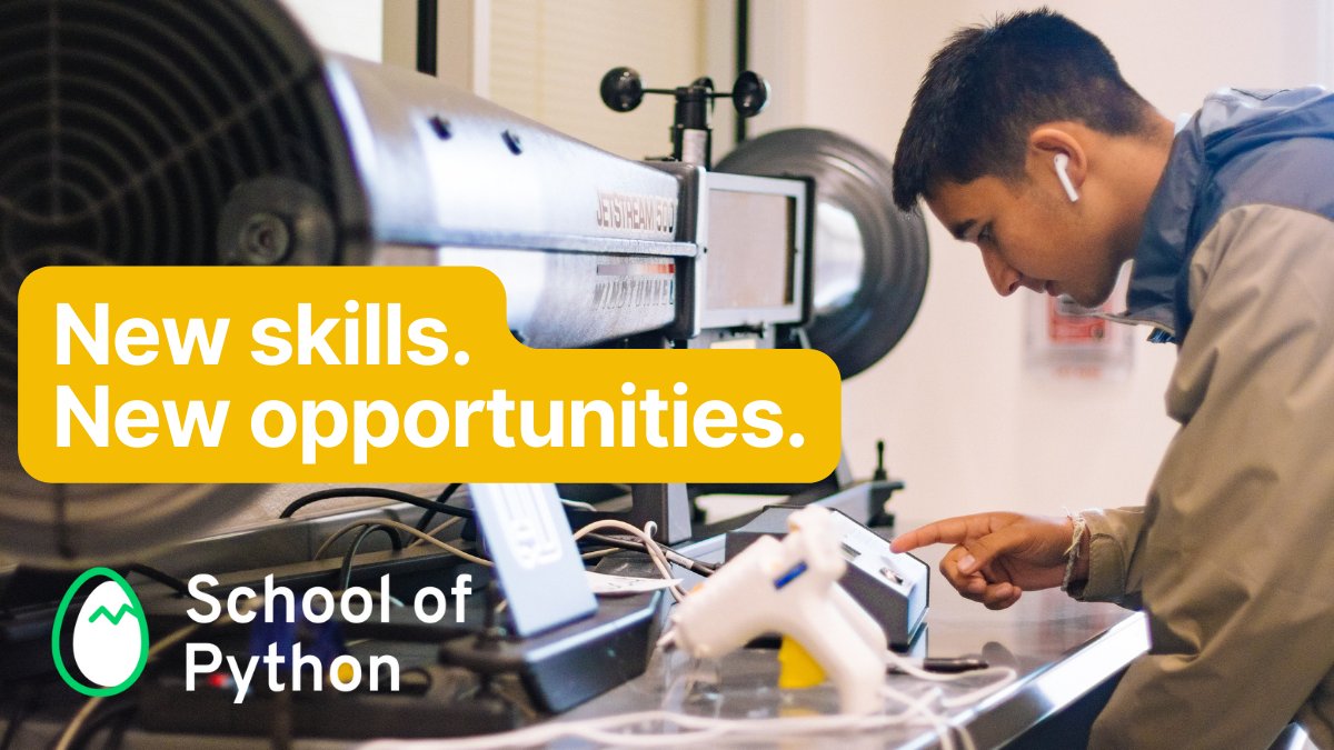 school_python's tweet photo. Work smarter and have more impact with #Python training 🐍🚀

Built with @NMIS_group, our Intro to Python course teaches practical #coding skills you can put to work right away.

For a limited time, #Scotland residents can enroll for FREE. 

Visit: https://t.co/LywxerhTz7 https://t.co/NHdp5fhCos