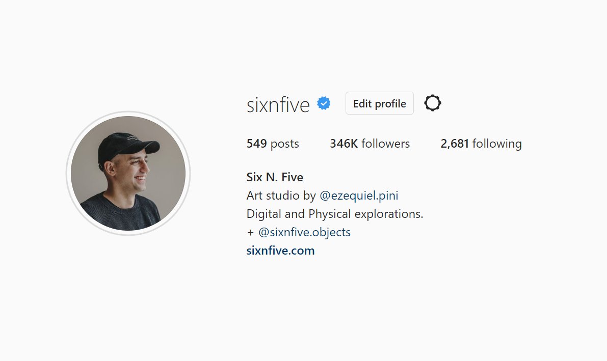 Ezequiel Pini (Six N. Five) tweet media