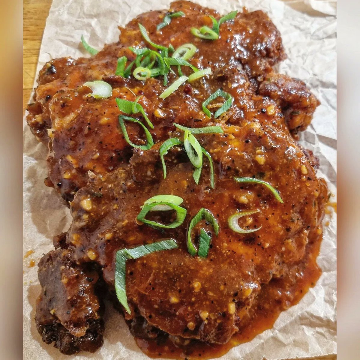 <a href="/SLSheltonAuthor/">S.L. Shelton</a> somehow I thought a plate of fried chicken might be right up your street, the bbq buffalo sauce really worked. Hope you're well my friend.