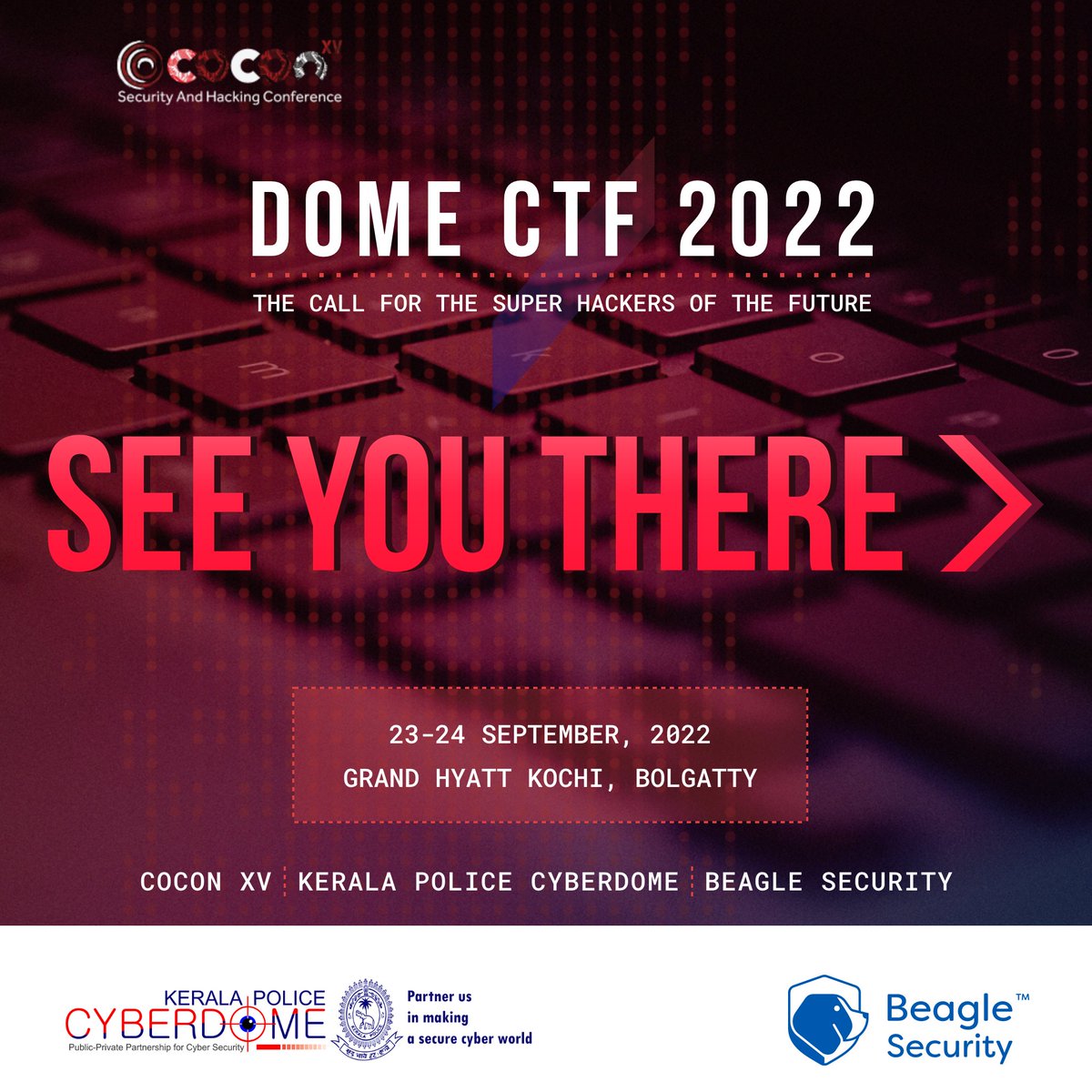 We all are much excited to see you all there!

#CTF #hacking #challenge #domectf #c0c0n2022 #cybersecurity