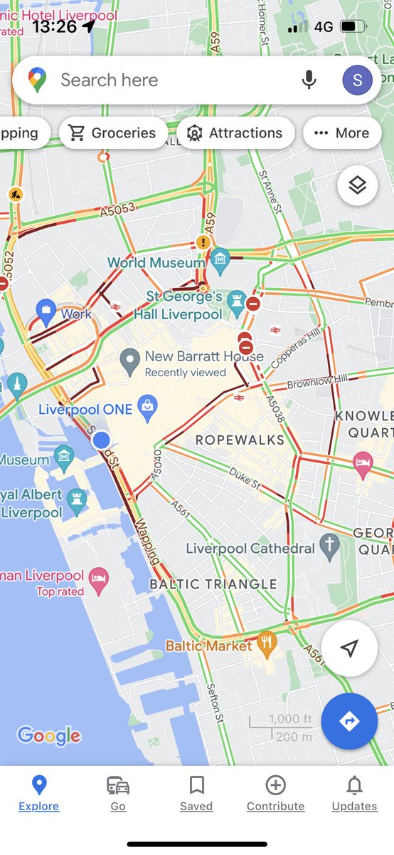 As a keen cyclist I love closed roads but who ever thought it was a good idea to close Liverpool’s main arterial roads on a working day. #CarFreeDay #gridlock #reality-disconnect