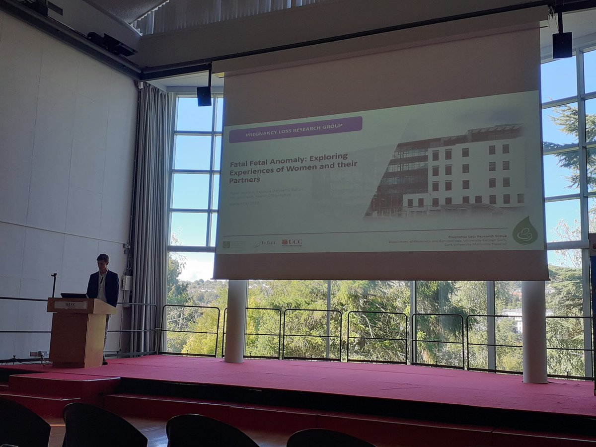 PregnancyLossIE's tweet image. .@peter_jackson3, final year med student @UCCMedHealth &amp;amp; member @PregnancyLossIE, presenting his research on parents&apos; experiences of care following a diagnosis of fatal fetal anomaly

@powerstace @RebeccaDennehy @keelinodonoghue