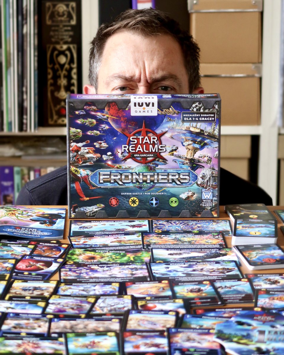 TrybSolo's tweet image. Today is the release date of the Polish edition of “Star Realms: Frontiers”, the only acceptable edition of this game - the one that includes solo mode 😁
#gryplanszowe #boardgames #starrealms @wwizardgames