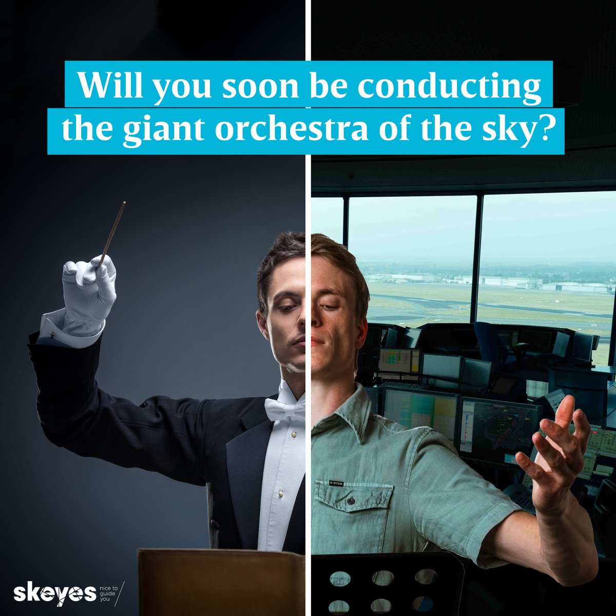 skeyesBE_EN's tweet photo. Will you soon be conducting the giant orchestra of the sky?

✅Register for the selection tests and who knows, you might become our next sky-conductor.
➡https://t.co/naf8AedkDb
 #airtrafficcontrol #airtrafficcontroller #aviation #controltower #approach #job https://t.co/0xKXxJitKk