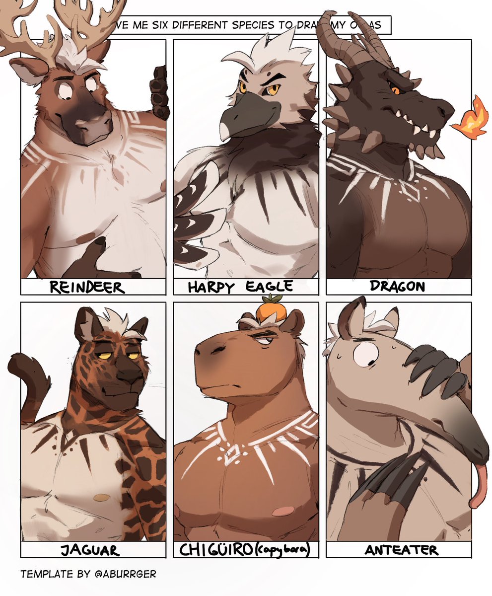 BorkThunder's tweet photo. 6 different manus B) https://t.co/KaJAeZQ5Aa