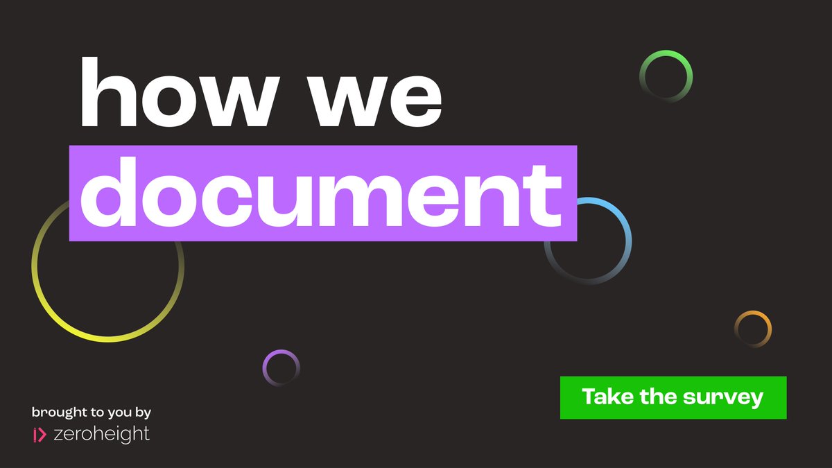 zeroheight's tweet photo. 📣 #HowWeDocument is BACK 🎉 Following on from our 2021 survey, we’re here to look at the current state of #designsystems and reflect on changes and disruptions from the past year! 
We want to hear from you: https://t.co/sm3tTQZkex https://t.co/g4eHyfhWNP