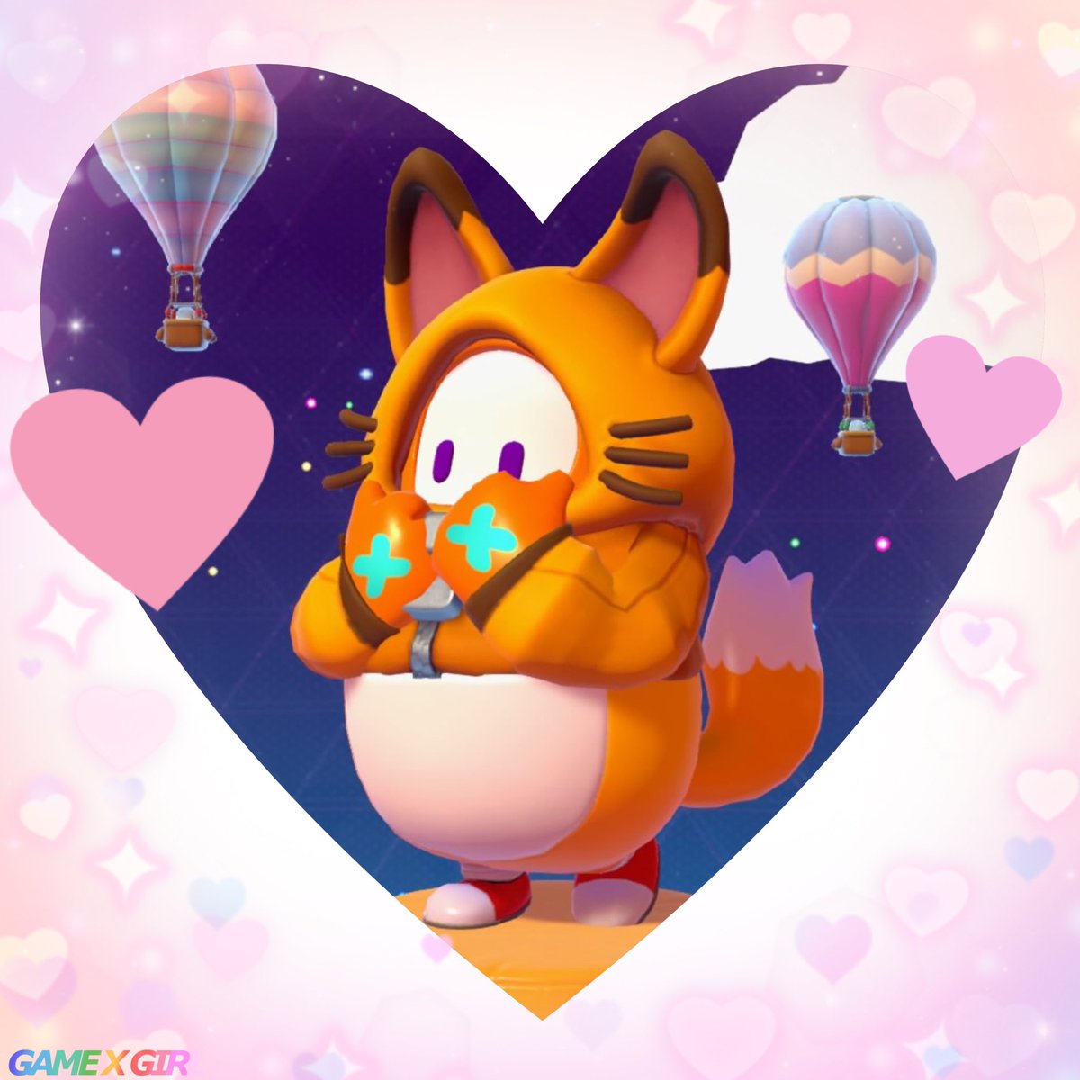 XxxGAMExGIRLxxX's tweet photo. Plushfox is so adorable🥹✨💖🫶
I put Tails’ tails on🦊🦋✨
One of the cutest beans ever🥹💕 
I Love Plushfox💖✨🎀

#FallGuys #Ps4 #Ps4share #Plushfox #GamexGirl #Love #Cute https://t.co/NSpcK1k6BL