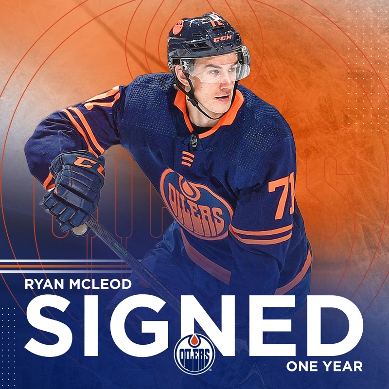 Oilers give forward McLeod a two-year extension