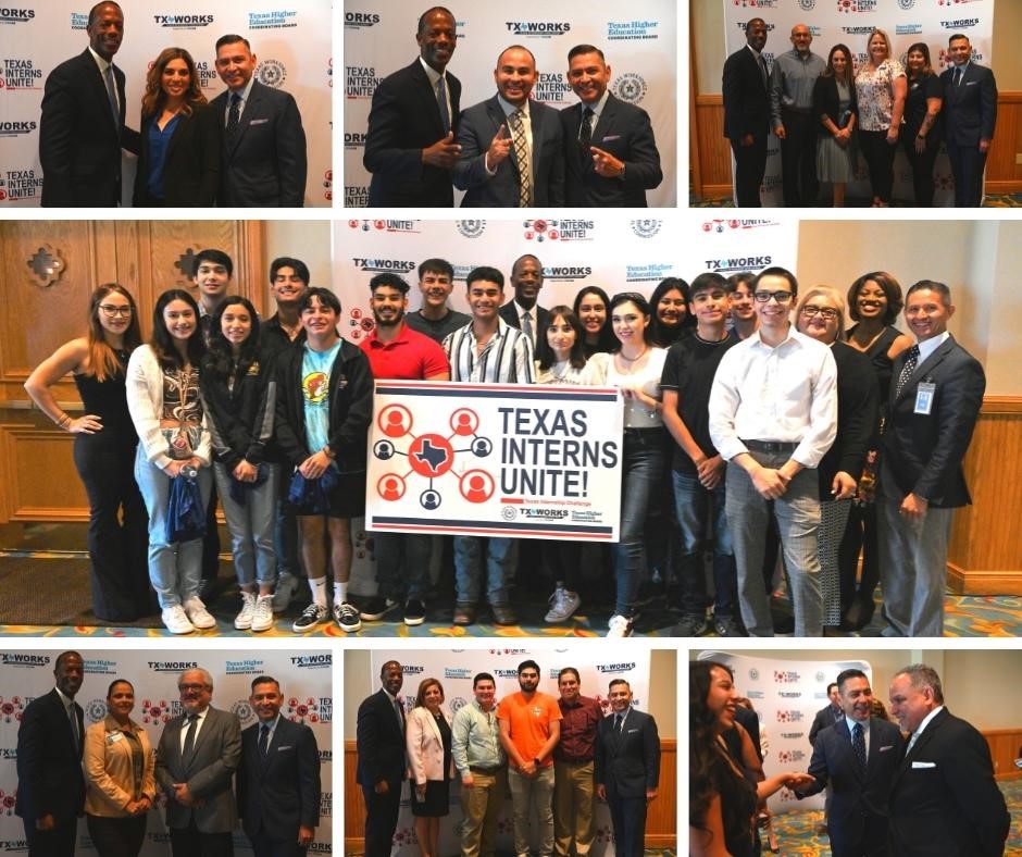 TX_Alvarez's tweet photo. I was honored to be with my fellow Commissioner Aaron Demerson at the Rally in the Valley #TexasInternsUnite event! The @TXWorkforce and our partners work to make #networking events like these possible for our future #TXinterns! #futureoftheworkforce #Brownsville #internship https://t.co/LkvKlHTcki
