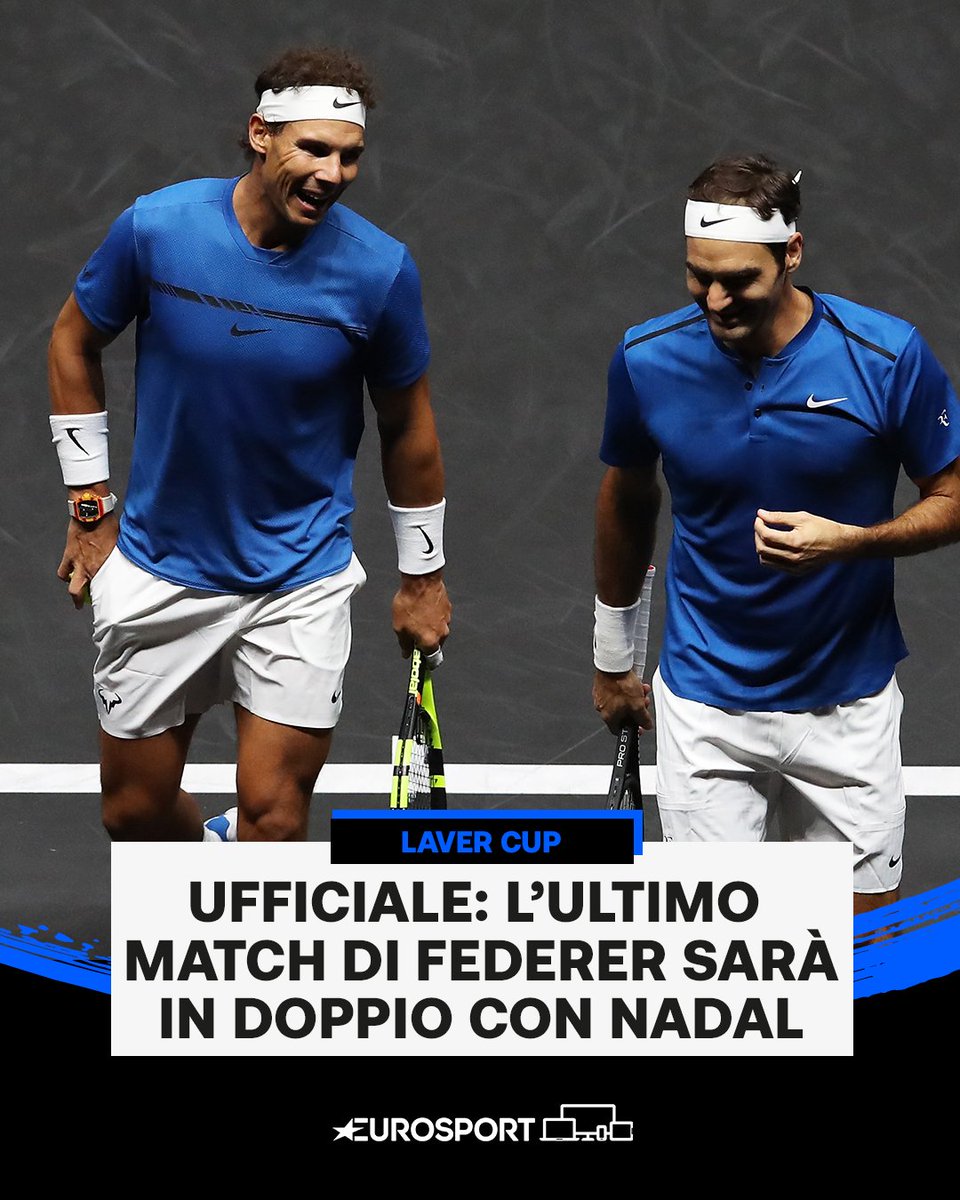 Il miglior finale possibile 💙
Prepariamo i fazzoletti 🥺

#Federer | #Nadal | #LaverCup