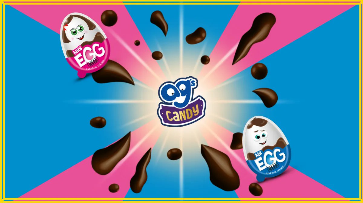 ags_candy's tweet photo. AG's Candy is a UK based confectionery company dedicated to making delicious treats and amazing toys fit for all the family!

#agscandy #mrandmrsegg #sweettreats #chocolate #cute #mregg #mrandmrsegg #agscandy #egg #eggcellent #fun #toys #sweettooth #chocolateegg https://t.co/oXYUKRdpht