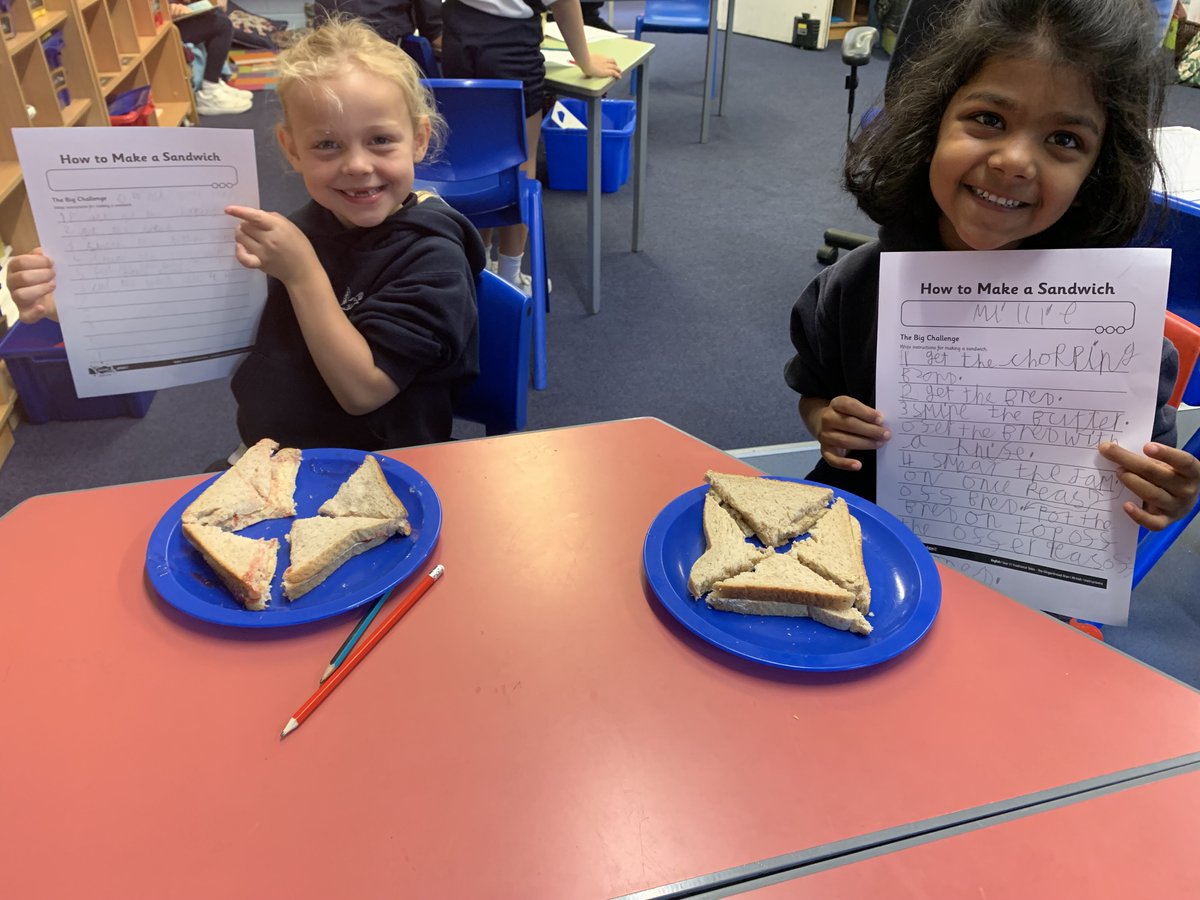 HighfieldPrep's tweet photo. Year 2 have had great fun learning how to follow instructions on how to make their very own sandwiches...and then eat them! #teamwork #highfieldprep #independence #henleyparents #marlowparents #maidenheadparents #prepschoollife #highfieldfamily https://t.co/NrcT09RW7t