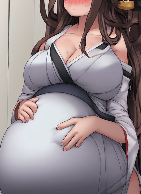 金剛(私はきっと世界一の幸せ者デス……。だって、愛するダーリンの赤ちゃんを、愛するテートクの家庭で育てられるのデスから……💕) 