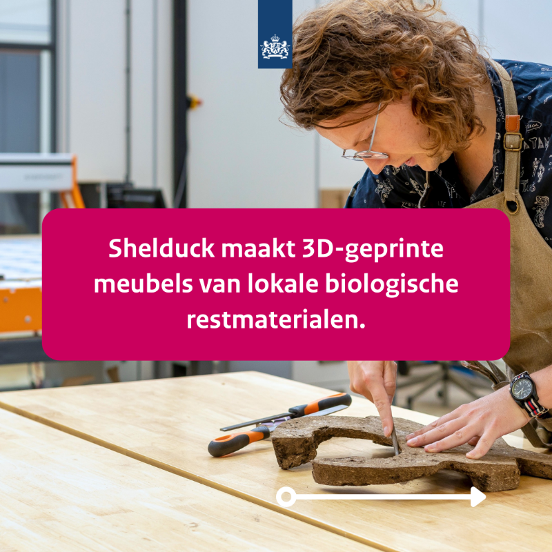 RVO_Innovatie's tweet photo. Shelduck was in 2021 genomineerd voor de Jan Terlouw Innovatieprijs. Het bedrijf maakt 3D-geprinte meubels van lokale, biologische restmaterialen. 

Oprichter Olivier vertelt je alles over Shelduck en zijn idealistische ambities ⤵️ 

#OctrooicentrumNL #IntellectueelEigendom