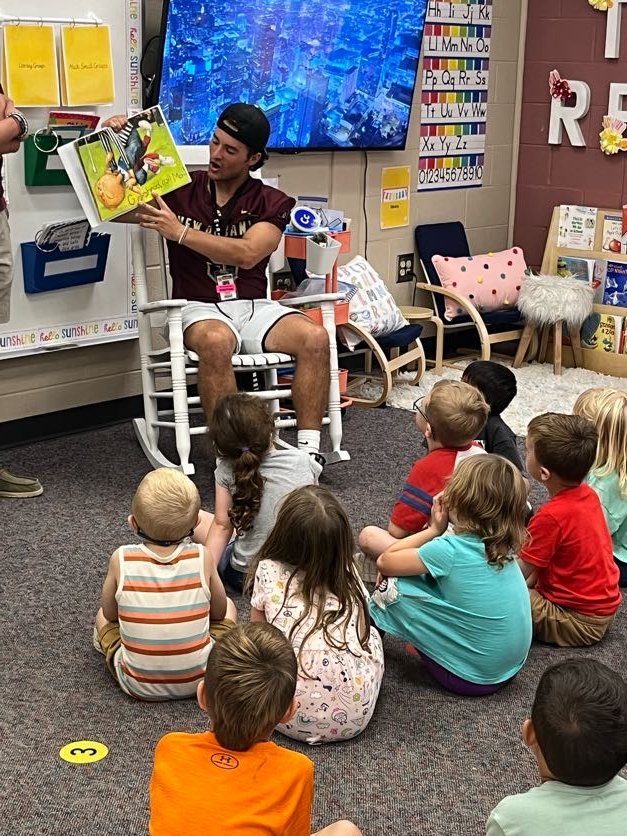 A few more photos from yesterday's Senior Give Back Reading Program.