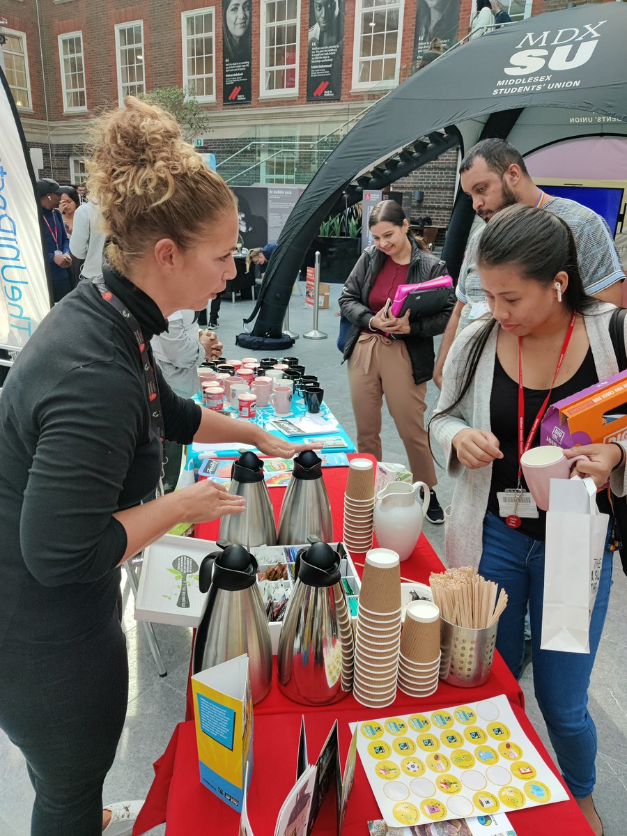 Our mission is to raise awareness among students and create a community interested in fairness, justice, and sustainability. At Fresher Fair we talked to students, helping them find out more about Fairtrade and informing them that Middlesex University has a 3-start award!