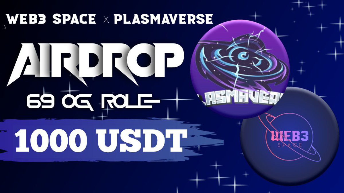Web_3space's tweet photo. 📣📣 Happy To announced @plasmaversexyz Beta test campaign 🔥🔥

🤩🤩 Total Giveaway Pool - 1000 USDT, 69 OGs &amp; Future Airdrop. 

To Enter ⤵️
➡️ Follow @Web_3space &amp; @plasmaversexyz
➡️ Like, RT &amp; Tag 3 Friends
➡️ Finish Gleam : https://t.co/sZyQHDvni5

25th SEP ⏰

#WEB_3Space https://t.co/l14UtnTF97