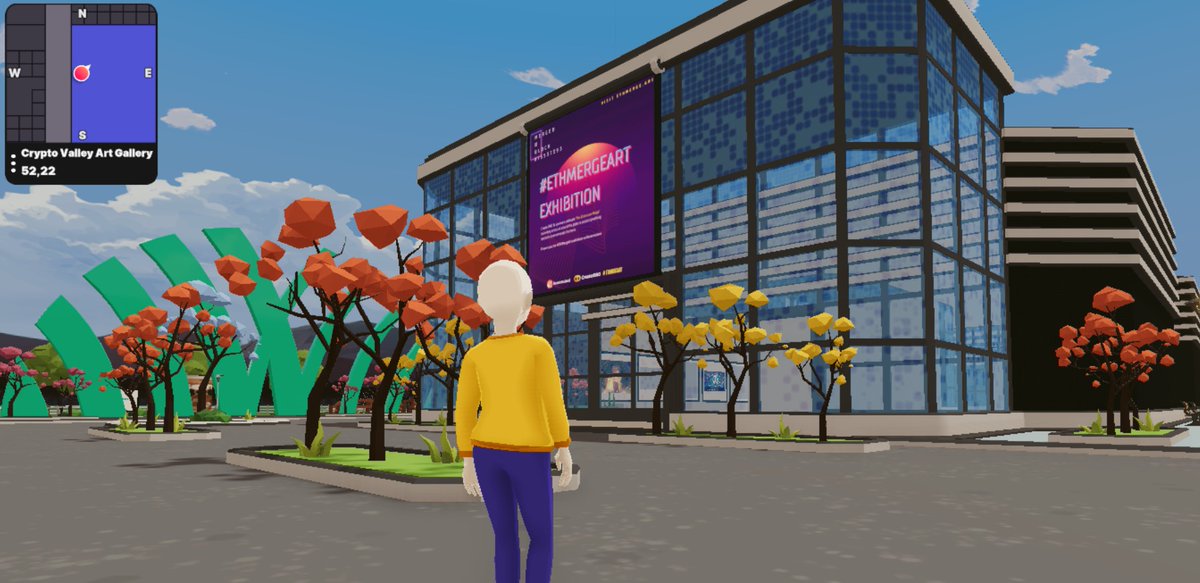 CreatorDAO 🌈 Co-Create the Future (@creatordaocc) on Twitter photo Go to🚩52,22 on Decentraland to see 🐻❄️x🕶️=🐼
#ETHMergeArt Exhibition on <a href="/decentraland/">Decentraland</a>, happening now!
The exhibition presents many of the special pieces from the #ETHMergeArt contest. Take a look around & went through "The Merge" again!
events.decentraland.org/event/?id=d08c… Go to🚩52,22 on Decentraland to see 🐻❄️x🕶️=🐼
#ETHMergeArt Exhibition on <a href="/decentraland/">Decentraland</a>, happening now!
The exhibition presents many of the special pieces from the #ETHMergeArt contest. Take a look around & went through "The Merge" again!
events.decentraland.org/event/?id=d08c…