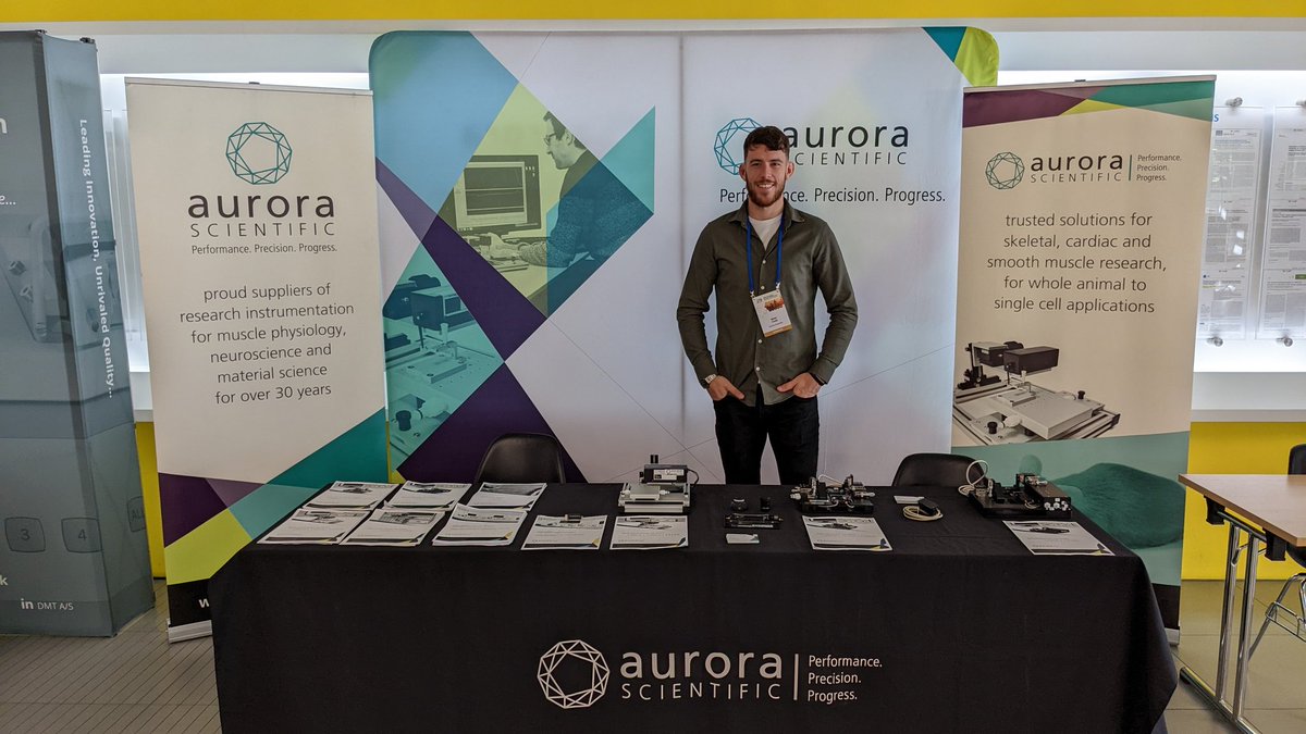 AuroraSci's tweet image. Ready to go for Day 1 of #EMC2022 @CzechAcademy. Come swing by and chat with Brian and Chris #myotwitter #musclefunction