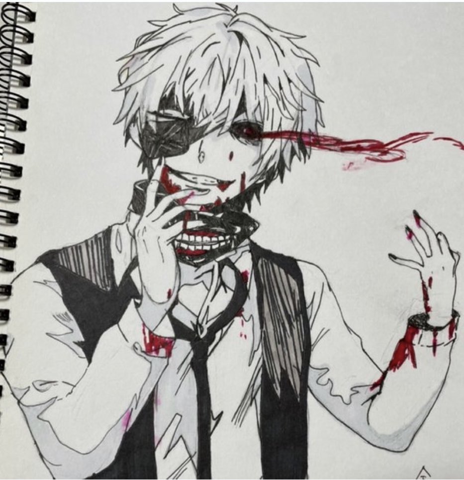 _BukaBuka_'s tweet photo. 上手くいった絵
 #東京喰種 #金木研イラスト #模写イラスト https://t.co/7ntUlWSOhm