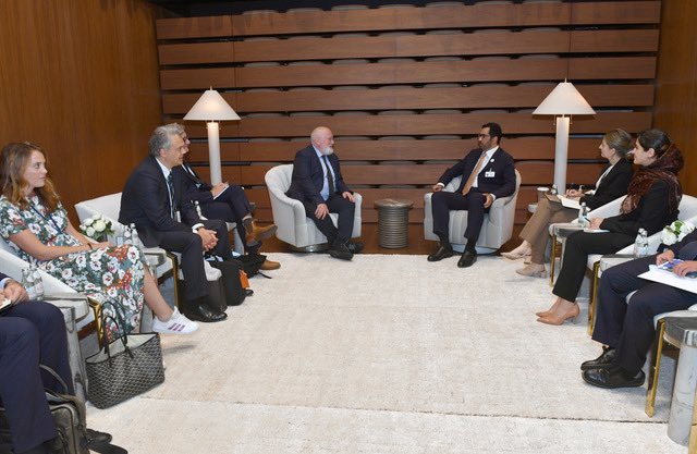 Very good to have met 🇦🇪 Minister Al Jabar at #UNGA

As the first in the region to go for #NetZero by 2050 and with an updated, ambitious 2030 target, the UAE are committed to lead on the climate and energy transition. 

I look forward to working together on the way to #COP28.