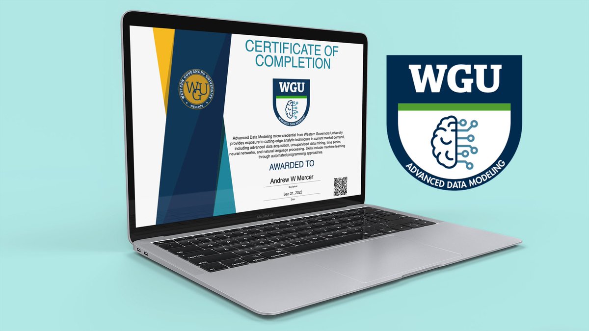 DrewWMercer's tweet photo. ☑️ Added a new credential this week
· 🦉 ·
#wgunightowl #bscs #wgugrad #computerscience #wgunc #wgucomputerscience #wgu #msda #wgualumni #datamodeling #machinelearning #ambitionneverrests #datadriven #analytics #tableau #wgunightowls #nightowlsunite #dataanalytics #datascience https://t.co/jQHe33veLY