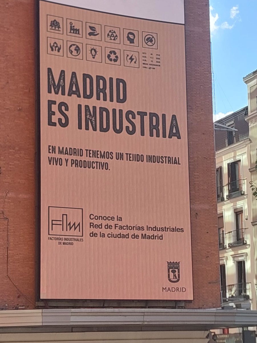 factoriasindmad's tweet photo. Nos llegan videos y fotos de #coworkers que nos encuentran por #Madrid, adivináis donde estamos #publicitados?
#Madridesindustria #Factorias #Indistriales https://t.co/LeQ9nvFX8h