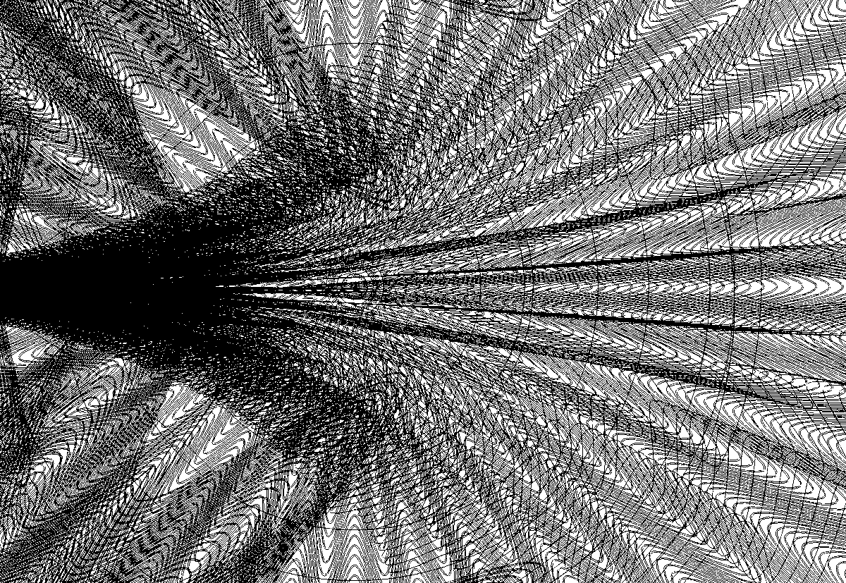 HOUSE_OFTHOUGHT's tweet photo. Wireframe details from a generative artwork created last year for a commission, using a series of formulas in thousands of repetitions #methodos #generativeart https://t.co/HXmWnf0pEv