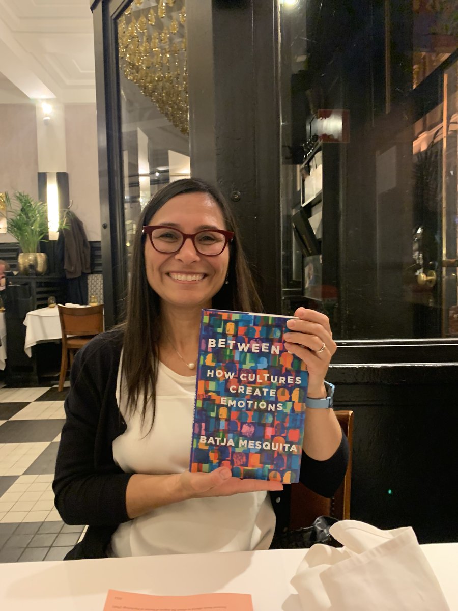 finally got to see <a href="/BatjaMesquita/">Batja Mesquita</a> after such a long time who kindly brought a copy of her new book (and signed it 🙏) on how cultures create emotions 

cannot wait to read it and look forward to contributions of Batja's <a href="/ERC_Research/">European Research Council (ERC)</a> <a href="/ProjectreachOrg/">REACH</a> to emotional acculturation