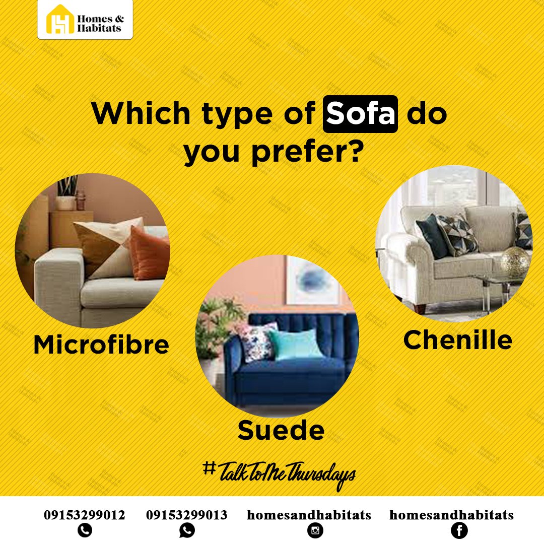 Homesandhabitat's tweet photo. On this episode of #talktomethursday, we're hoping to hear your opinions on the type of sofa you would prefer in your home. They all look amazing to us though😍😉
#talktomethursday #interiør #sofa #homedecoration #homesweethome #homesandhabitats https://t.co/hlvpNy6Qni