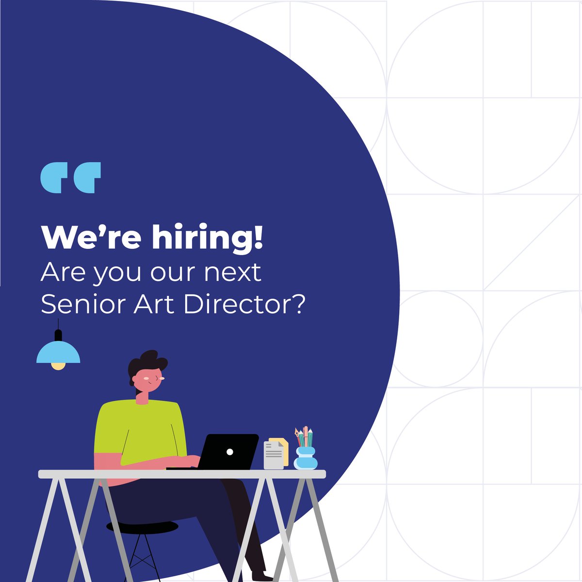 We're #hiring! Looking for a #SeniorArtDirector who can translate briefs and strategic requirements into compelling creative solutions that are award winning while exceeding client expectations! See full job spec here or tag a friend who'd be a good fit: lnkd.in/dpNW_yMd