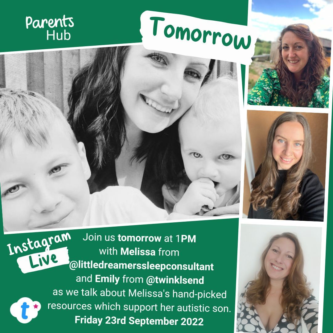 Join Twinkl Parents on Instagram Live tomorrow to find out Melissa's top Twinkl resources to help her support her Autistic son. And look out for a follow-up article here where I chat more with Melissa about family life with Autism in the mix @TwinklParents