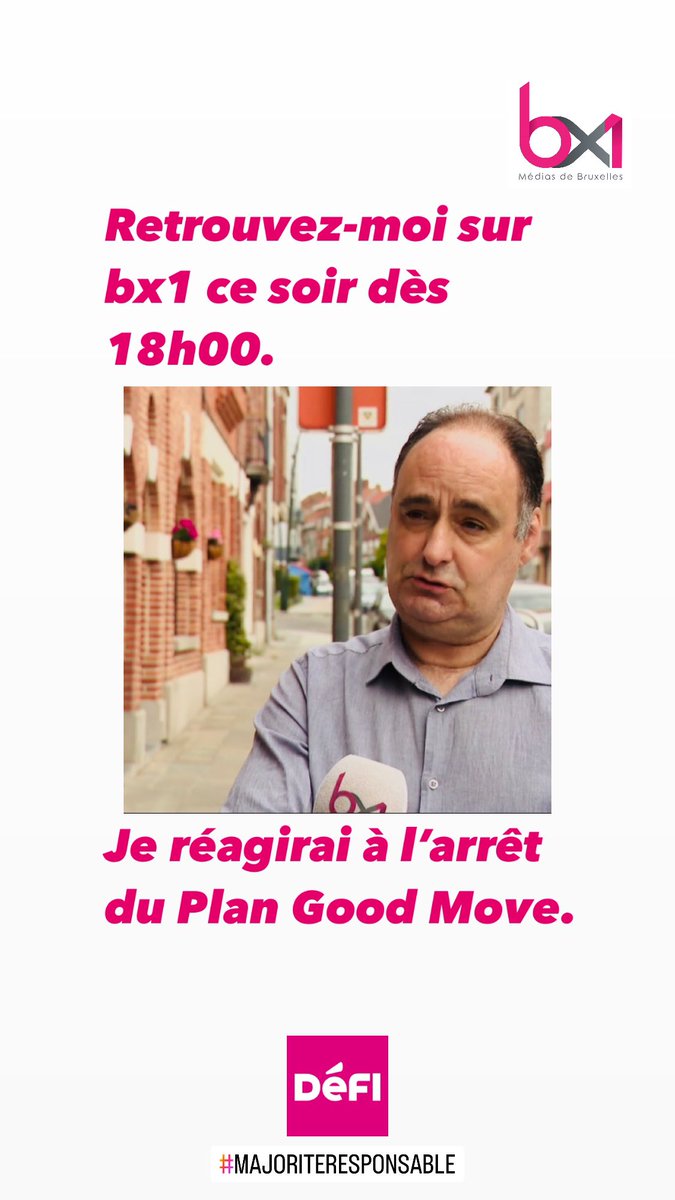 AlainKestemont's tweet photo. À ce soir sur @BX1Officiel ! #cureghem #plangoodmove #majoriteresponsable https://t.co/uZ7XknShxt