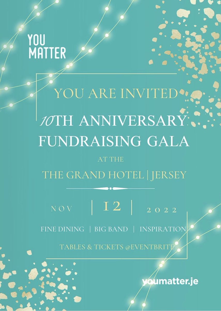 YouMatterJe's tweet photo. We are excited to announce YouMatter’s first ever fundraising gala dinner! 

Please join us as we come together to celebrate all that YouMatter has achieved so far and as we look to the future.

Buy your tickets here: https://t.co/12ZDKmYDec https://t.co/jvrda9XW2C