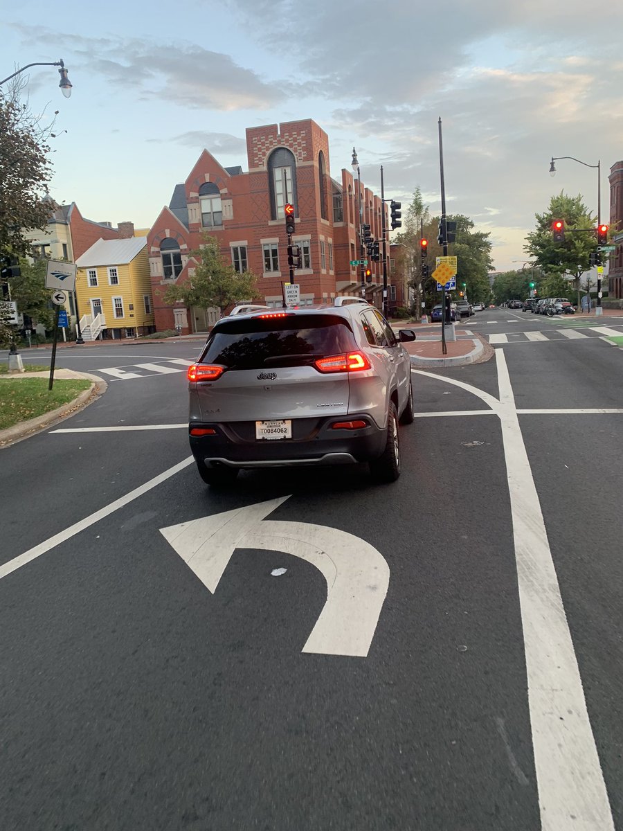 This driver sped down C St NE, then ran a red light at Stanton Park despite clear no right on read sign.

Temporary MD plates expired October 2020. #visionzerodc #zerovisiondc