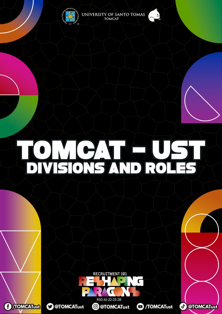 TOMCATust's tweet photo. Take a glimpse of the roles and responsibilities of each division and see which you are most fit for.
Stay tuned for more updates and prepare to witness how TOMCAT - UST is #ReshapingParagons this year!
#USTRecruitment101
Caption by Sophie Legaspi
Board by Paul Calpito https://t.co/GJ7u2Hzg9K