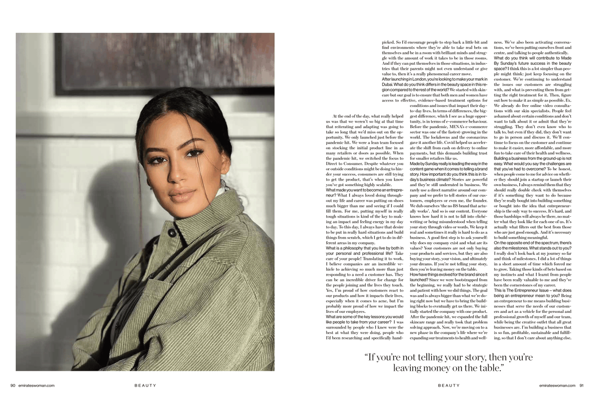 chaymaesmr's tweet photo. Find me in @emirateswoman's Entrepreneur Issue this month! #entrepreneurstory https://t.co/LFtJwXhTF3