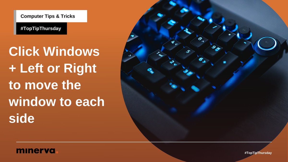 Need multiple windows open but just have one screen? Make it easier with this #TopTipThursday