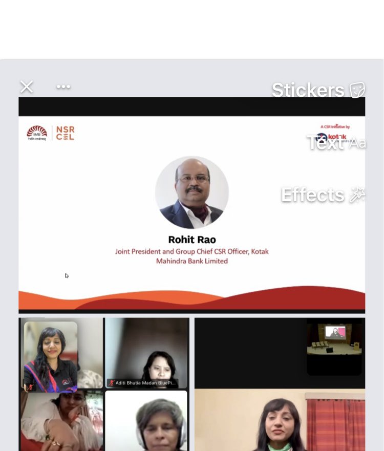 Nimitiwari's tweet image. HYBRID HI: Welcoming WSP4.0 participants with a warm video greeting as @nsrcel sets women entrepreneurs on a path from idea to business in India. Glad to be from WSP3.0 with peers @ChefAditiMadan @Vardaan4u3 @muddepal @SachiiTripathii @LinkITBlueCollr @beesuresh @nasganesh