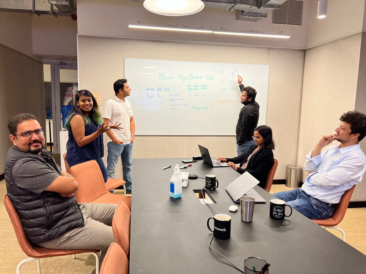 Kirti Varun (@kirti_varun_a) on Twitter photo Our sale war room is brimming with energy <a href="/meeshotech/">Meesho Tech</a>. The countdown is almost at its end!!
6 hrs left for the #MeeshoBlockbusterSale to take off!! ๐๐ Our sale war room is brimming with energy <a href="/meeshotech/">Meesho Tech</a>. The countdown is almost at its end!!
6 hrs left for the #MeeshoBlockbusterSale to take off!! ๐๐