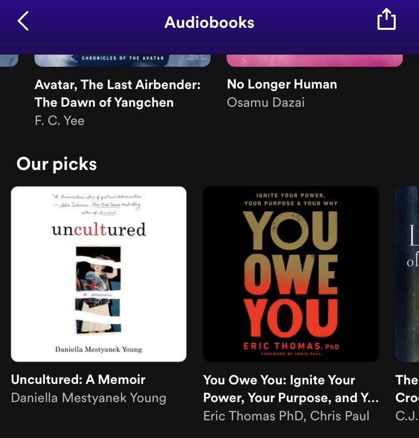 Now featured on &amp; recommended by <a href="/Spotify/">Spotify</a>!!!

<a href="/MacmillanAudio/">Macmillan Audio</a> <a href="/brandilarsen/">Brandi Larsen</a> #UNCULTURED