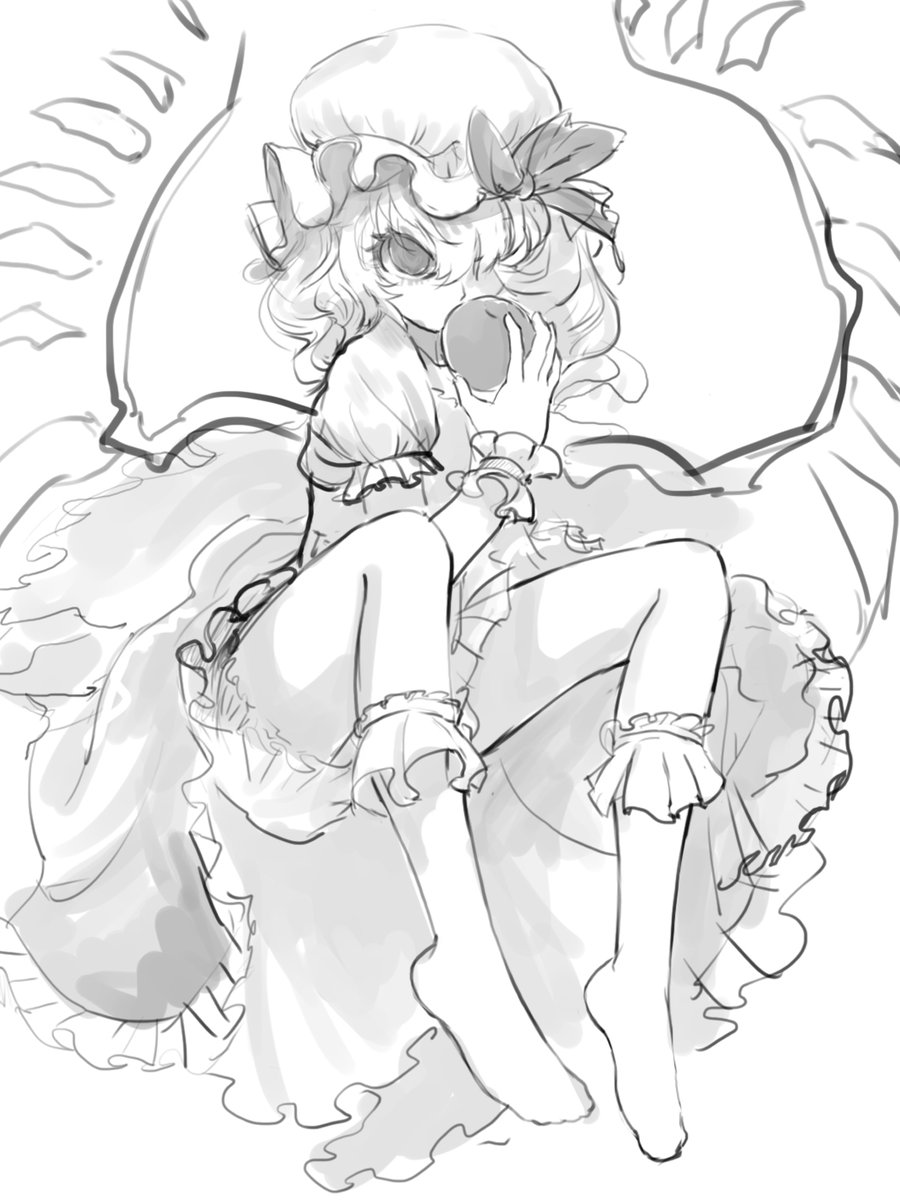 初めてフラン描いてみた、フリフリの地獄 #イラスト #東方Project #フランドール #Artists #artwork #touhou