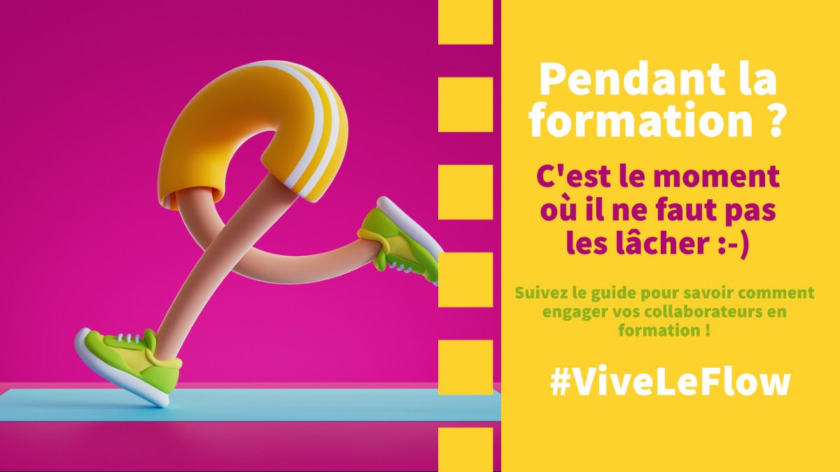 Dans la famille #formation, je voudrais le "Pendant", LA phase d'#apprentissage lors de laquelle l'apprenant doit être :
- motivé,
- concentré,
- engagé,
- etc.
Comment l'amener à cet état de "#flow" ? Rdv dans cet article pour quelques idées made by TIPS tipsnlearn.fr/tips/blog/arti…