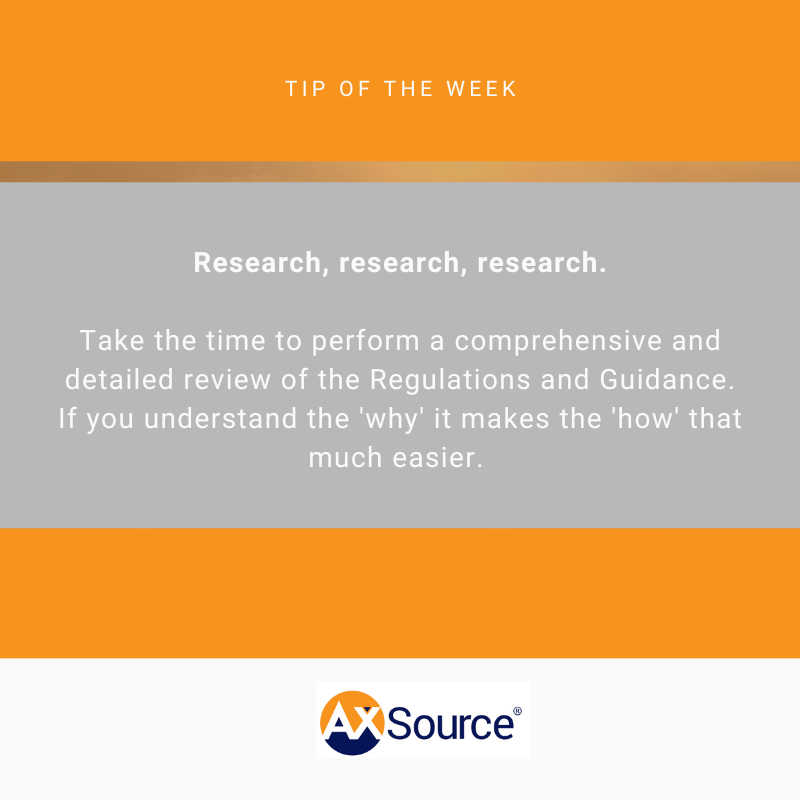 AxSource_Inc's tweet image. Know your stuff! #AXSource #regulatoryaffairs