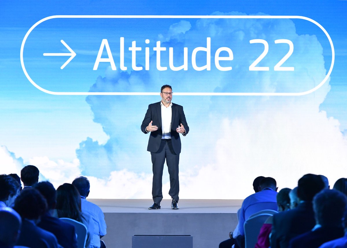 AmadeusITGroup's tweet photo. Decius Valmorbida, President, Travel Unit, Amadeus closes #Altitude22 summarizing key takeaways – It’s time to act, strive for more collaboration and seize the opportunity of this new era in our industry with confidence https://t.co/j5hq8Bdwru